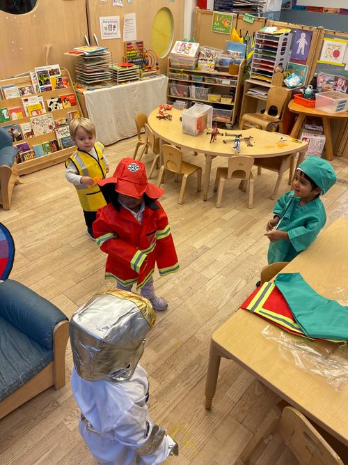 Two year olds in class